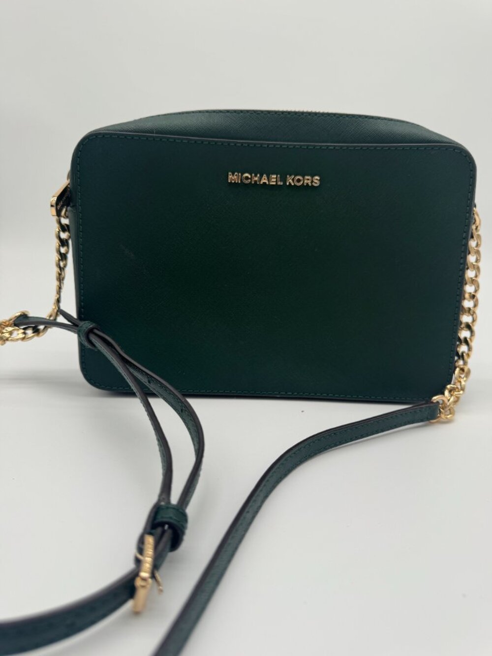 Michael Kors Jet Set Saffiano Leather Crossbody Bag